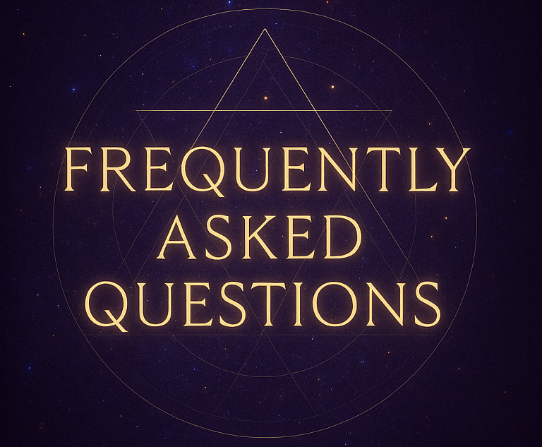 Frequently asked questions – cosmic sacred geometry illustration